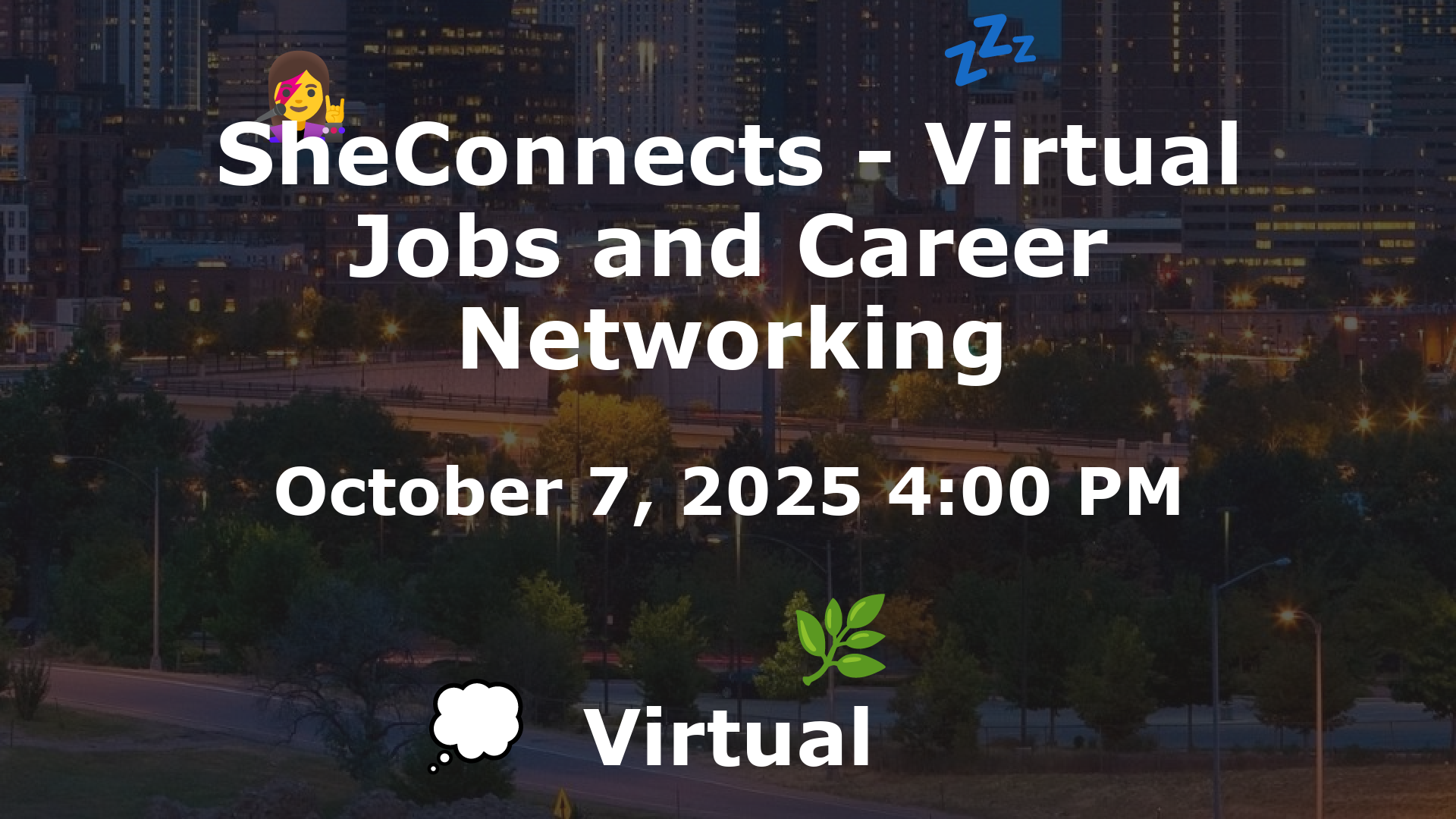 SheConnects - Virtual Jobs and Career Networking event image